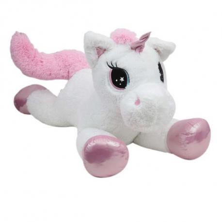 LICORNE 120CM BLANC/ROSE