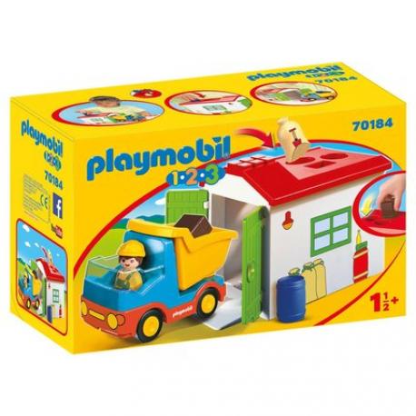 70184 PLAYMOBIL -OUVRIER AVEC CAMION ET GARAGE