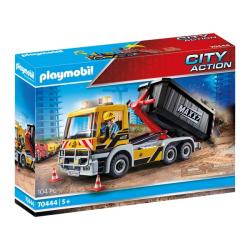 70444 PLAYMOBIL - CAMION AVEC BENNE ET PLATEFORME INTERCHA