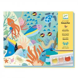 COFFRET GOUACHES - NATURAL WORLD - DJECO