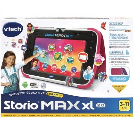 VTECH - Tablette storio max 2.0 rose - Dès 3 ans - Super U, Hyper