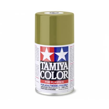 TS-3 JAUNE SOMBRE MAT - PEINTURE BOMBE AEROSOL TAMIYA