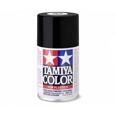 TS-6 NOIR MAT - PEINTURE BOMBE AEROSOL TAMIYA