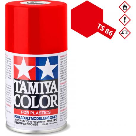 TS-86 ROUGE BRILLANT - PEINTURE BOMBE AEROSOL TAMIYA