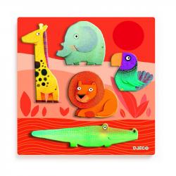 PUZZLE EN BOIS JUNGLE - DJECO