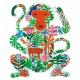 PUZZ'ART 350 PCS - MONKEY - DJECO