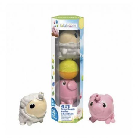 TUBE PERLES EDUCATIVES - MOUTON ET COCHON