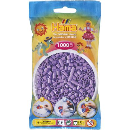 PERLES VIOLET PASTEL SACHET 1000 - HAMA