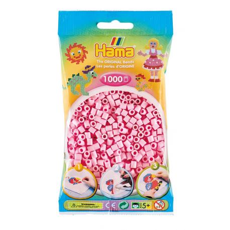 PERLES ROSES TENDRES SACHET 1000 - HAMA