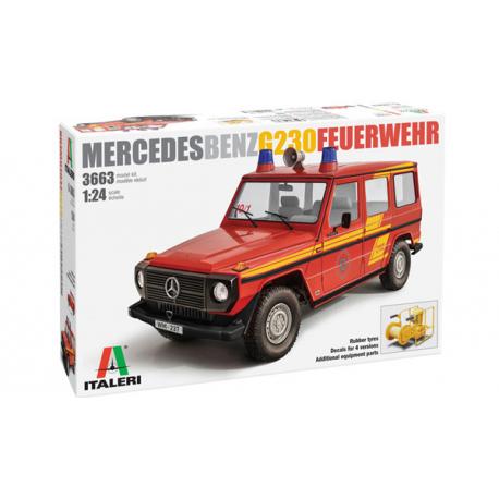 MAQUETTE MERCEDES BENZ G230 FEUERWEHR - ITALERI