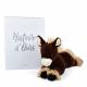 PELUCHE CHEVAL ALLONGE 35CM - ALEZAN - HISTOIRE D'OURS