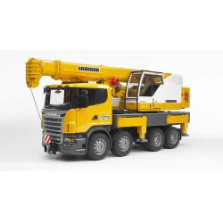 CAMION SCANIA R-SERIE AVEC GRUE LIEBHERR INTEGREE - BRUDER