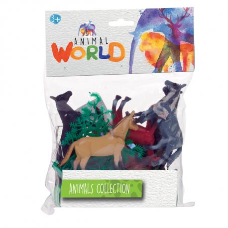 SACHET DE 6 ANIMAUX CHEVAUX OU CHATS