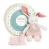 DOUDOU BOTANIC - LAPIN AVEC DOUDOU ROSE - DOUDOU ET COMPAGNIE