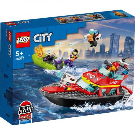 Le bateau de sauvetage des pompiers - LEGO® City - 60373 - Jeux de  construction