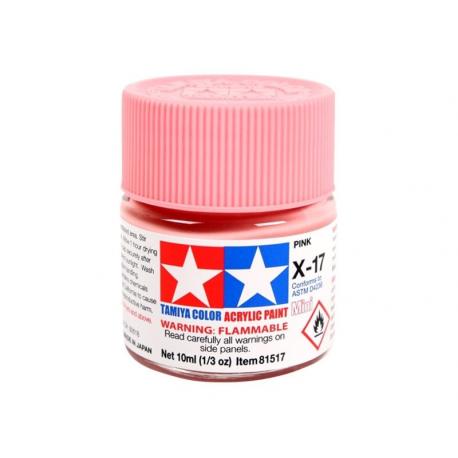 PEINTURE TAMIYA - X17 - ROSE BRILLANT