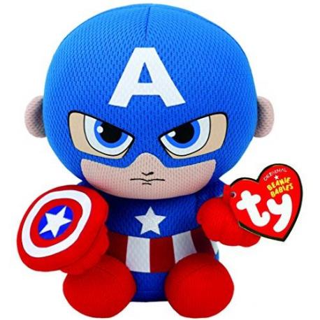 MARVEL BEANIE BABIES SMALL - CAPTAIN AMERICA