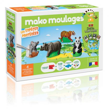 MAKO MOULAGES - "ESPECES PROTEGEES" COFFRET 5 MOULES