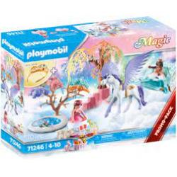 71246 PLAYMOBIL - CALECHE ET CHEVAL AILE