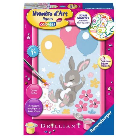 NUMERO D'ART PETIT - LAPIN ET BALLONS