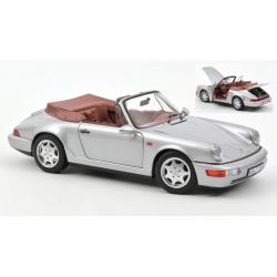 PORSCHE 911 CARRERA 2 CABRIOLET 1990 - SILVER