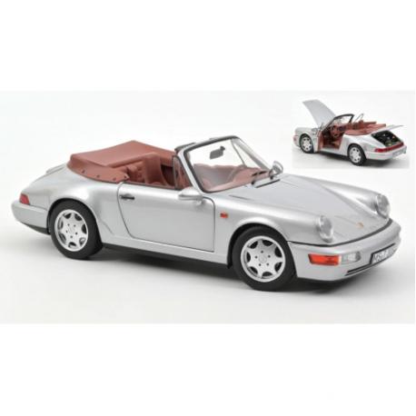 PORSCHE 911 CARRERA 2 CABRIOLET 1990 - SILVER