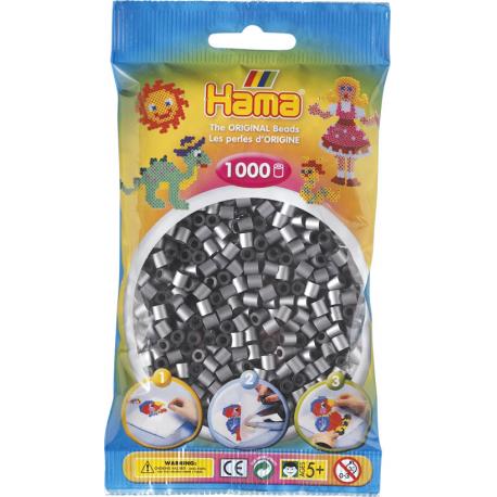 PERLES ARGENTS SACHET 1000 PERLES - HAMA