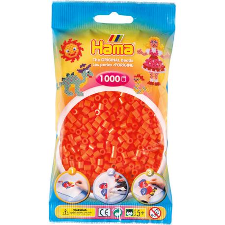 PERLES ORANGES SACHET 1000 - HAMA