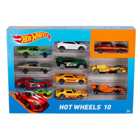 HOT WHEELS -  COFFRET 10 VEHICULES