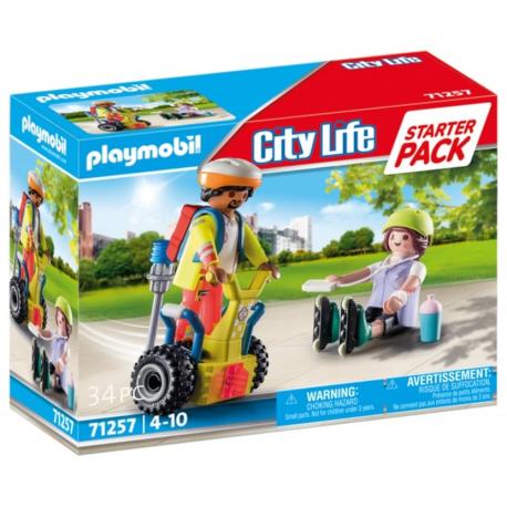 71257 PLAYMOBIL - STARTER PACK SECOURISTE AVEC GYROPODE