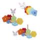 COFFRET NAISSANCE JOUETS EN BOIS - PYRAMIDE CUBE ET LAPIN