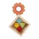 COFFRET NAISSANCE JOUETS EN BOIS - PYRAMIDE CUBE ET LAPIN