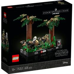 75353 LEGO - DIORAMA DE LA COURSE POURSUITE EN SPEEDER SUR ENDOR