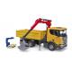 CAMION DE CHANTIER SCANIA SUPER 560R AVEC GRUE ET 2 PALETTES