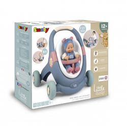 LITTLE SMOBY - BABY WALKER 3 EN 1 + POUPON