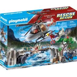 70663 PLAYMOBIL - UNITES DE SECOURISTES AVEC HELICOPTERE