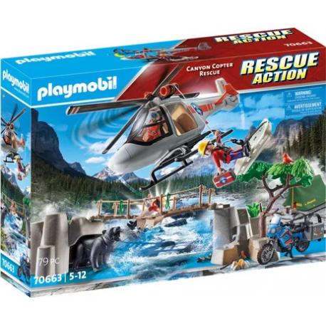 70663 PLAYMOBIL - UNITES DE SECOURISTES AVEC HELICOPTERE