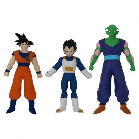 PACK DE 3 FIGURINES DRAGON BALL MONSTER FLEX