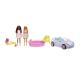 COFFRET POUPEES BARBIE BATEAU ET VOITURE