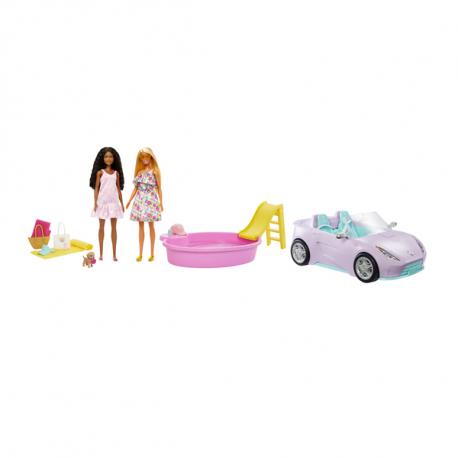 COFFRET POUPEES BARBIE BATEAU ET VOITURE