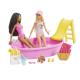 COFFRET POUPEES BARBIE BATEAU ET VOITURE