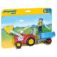 6964 PLAYMOBIL - FERMIER AVEC TRACTEUR ET REMORQUE