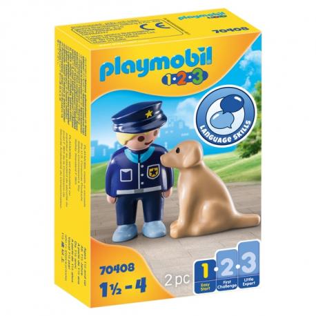 70408 PLAYMOBIL - POLICIER AVEC CHIEN