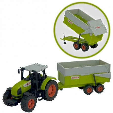 TRACTEUR AVEC REMORQUE ARTICULE CLAAS