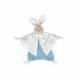 DOUDOU COTON BIO LAPIN BLEU