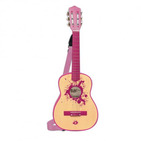 GUITARE EN BOIS ROSE 75 CM