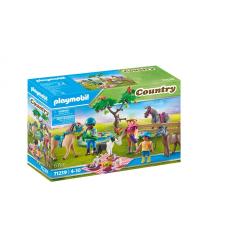 71239 PLAYMOBIL - CAVALIERS, CHEVAUX ET PIQUE-NIQUE