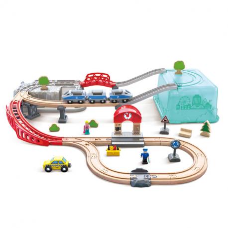 COFFRET DE TRAIN DE LA VILLE 2 EN 1 - HAPE