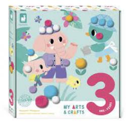 COFFRET CREATIF POMPONS - 3 ANS