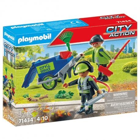 71434 PLAYMOBIL - AGENTS ENTRETIEN VOIRIE AVEC EQUIPEMENT